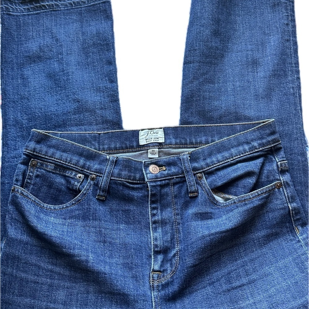 J. Crew Billie Demi Boot Crop denim - Picture 2 of 9